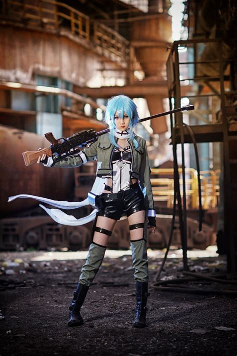 sinon cosplay|Sinon Cosplay from Sword Art Online